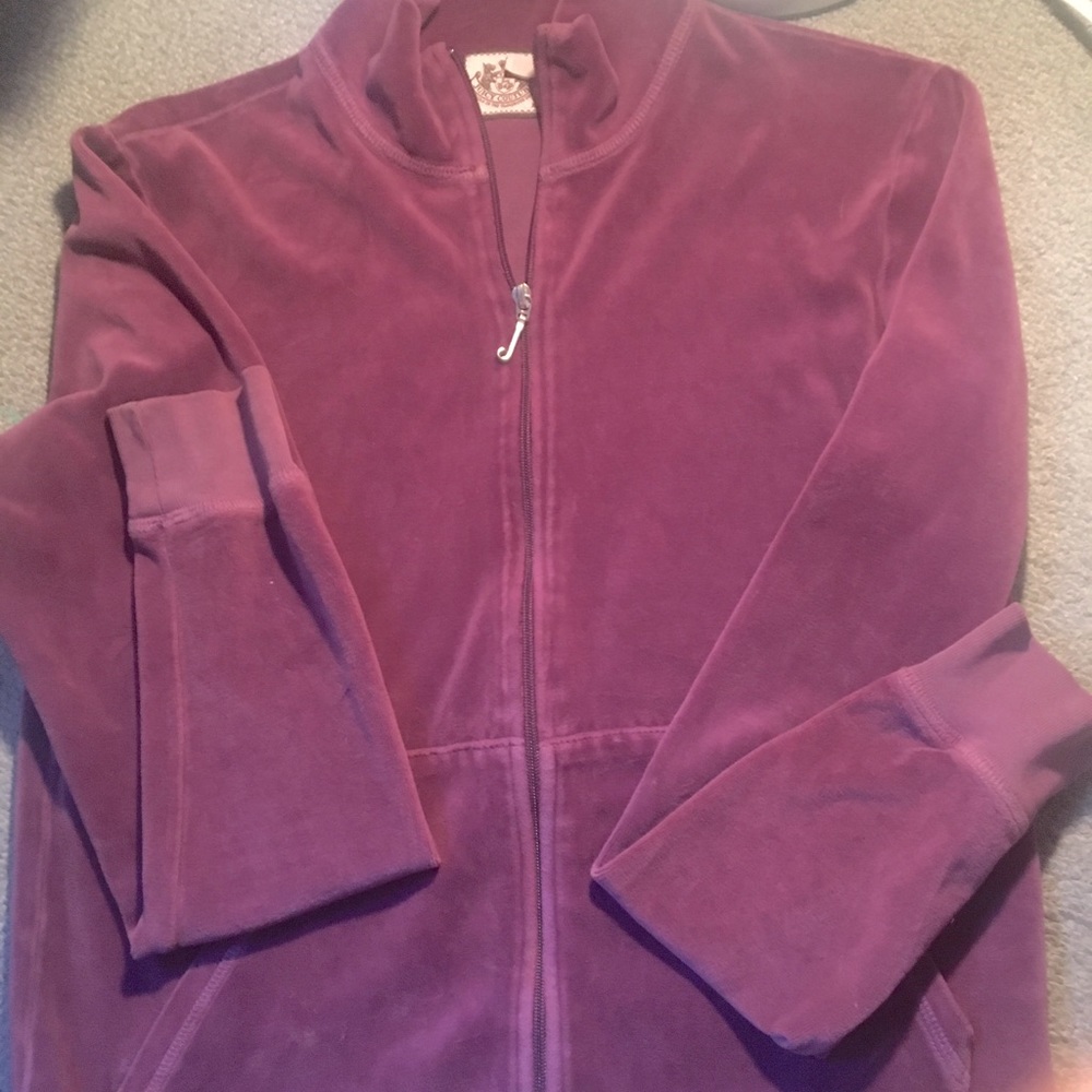 Juicy Couture Velour zip up LG